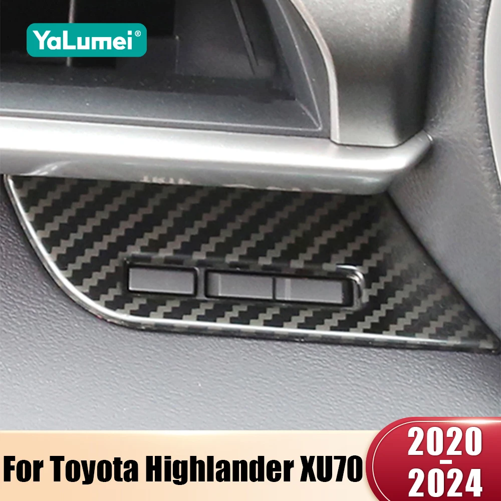 Für Toyota Highlander XU70 2020 2021 2022 2023 2024 Hybrid Edelstahl Auto Reise Reset Odograph Rahmen Taste Abdeckung Trim Aufkleber