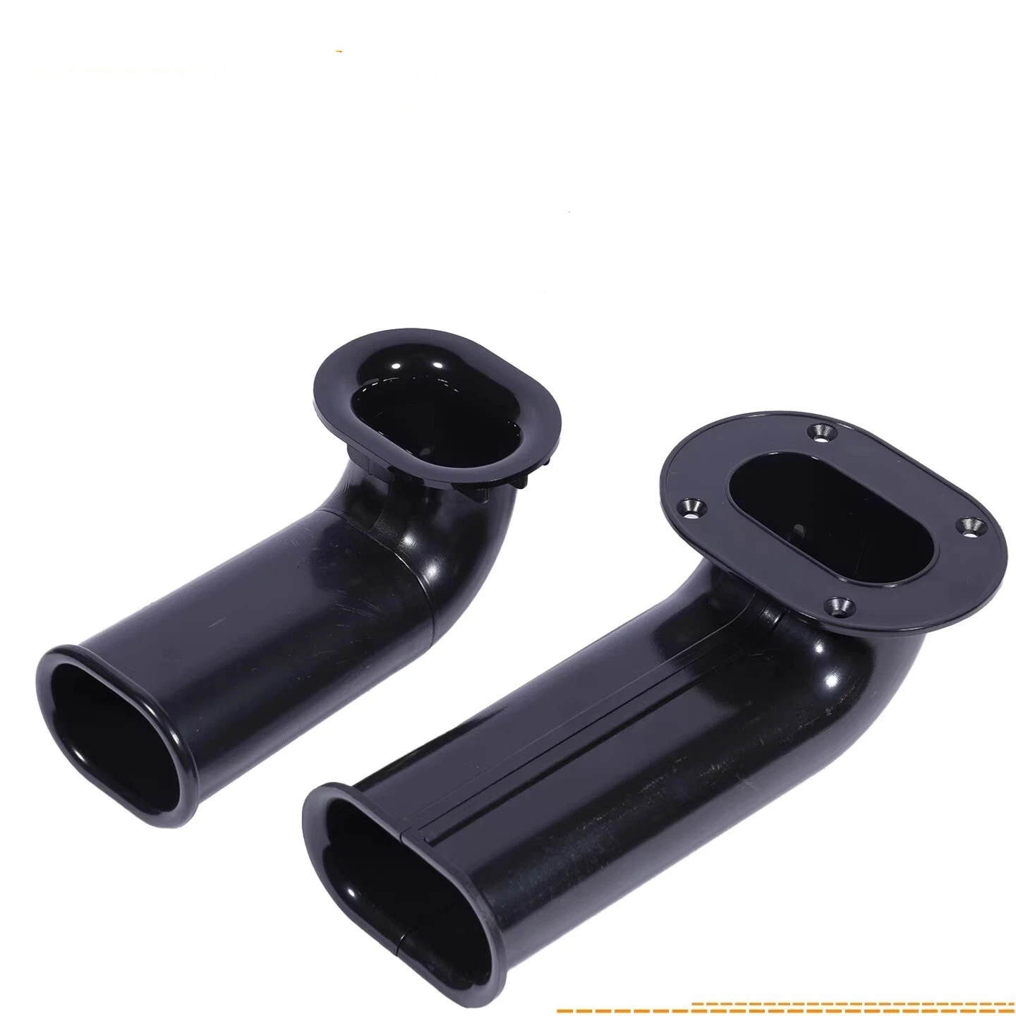 GHXAMP Reinforced L-Shaped Speaker Flat Bass Reflex Ports Inverted Tube for Hi-Fi Speakers (Medium & Large Sizes) 2PCS