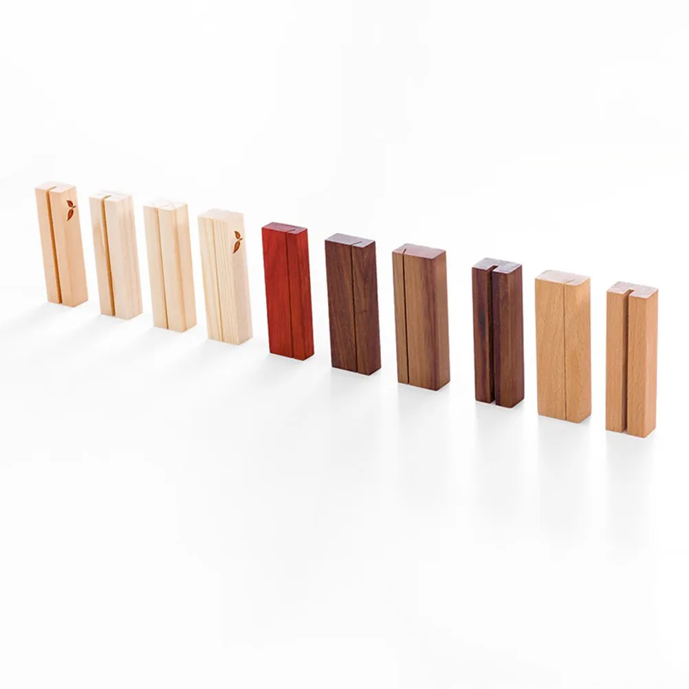 12Pcs Wooden Stump Photo Holder Name Card Stand Menu Clip Rustic Table Decor for Wedding Party Anniversary Bridal Shower Hotel