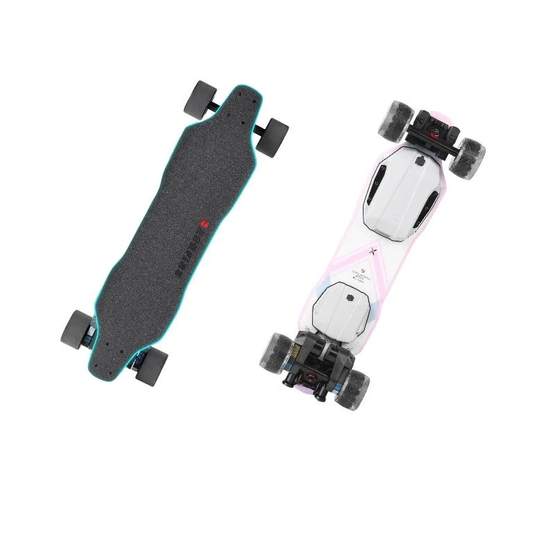 

Электрический скейтборд со светодиодной подсветкой, двойным приводом, скоростью 42 км/ч и диапазоном 25 км, бесщеточный двигатель 42 В, 1500 Вт для взрослых подростков