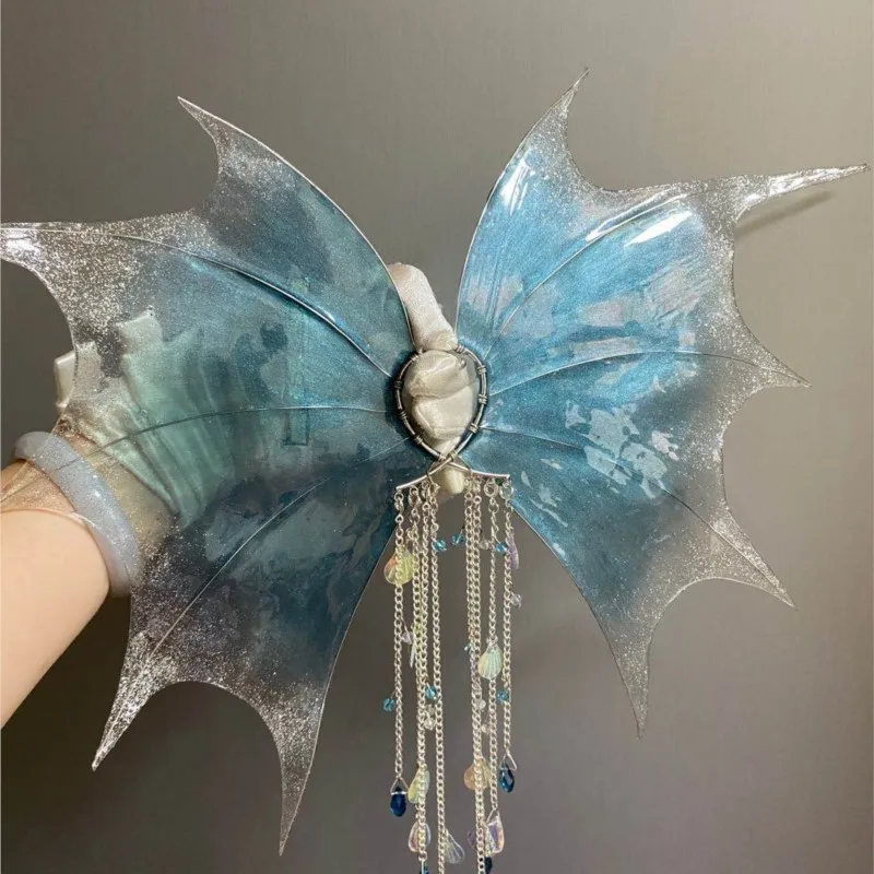 

Handmade Merman Ear Beautiful Headdress Fairy Hair Accessories Props Photo Studio Halloween