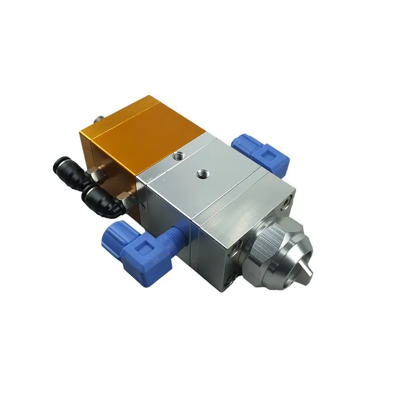 

Multiacting single cylinder precision dispensing valve AB glue dispensing valve round port