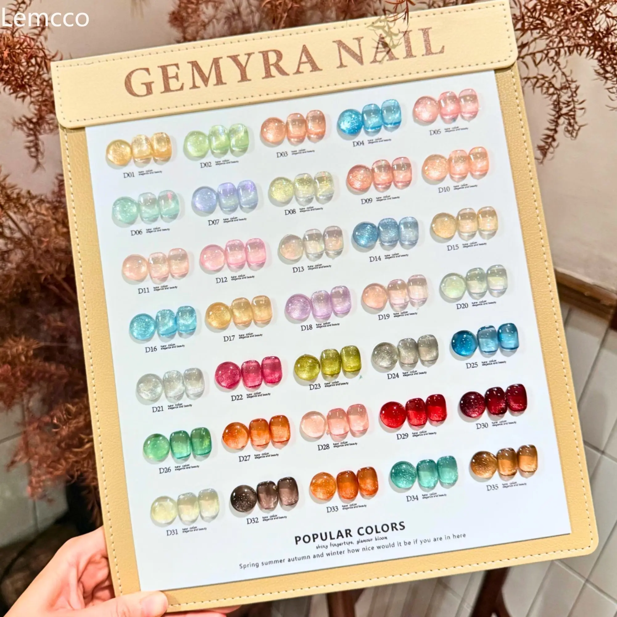 

Набор гель-лаков Lemcco 35 цветов 6D Cat Eye с магнитным эффектом, УФ-отверждаемый, для дизайна ногтей, гель-лак для маникюра, база под гель-лак