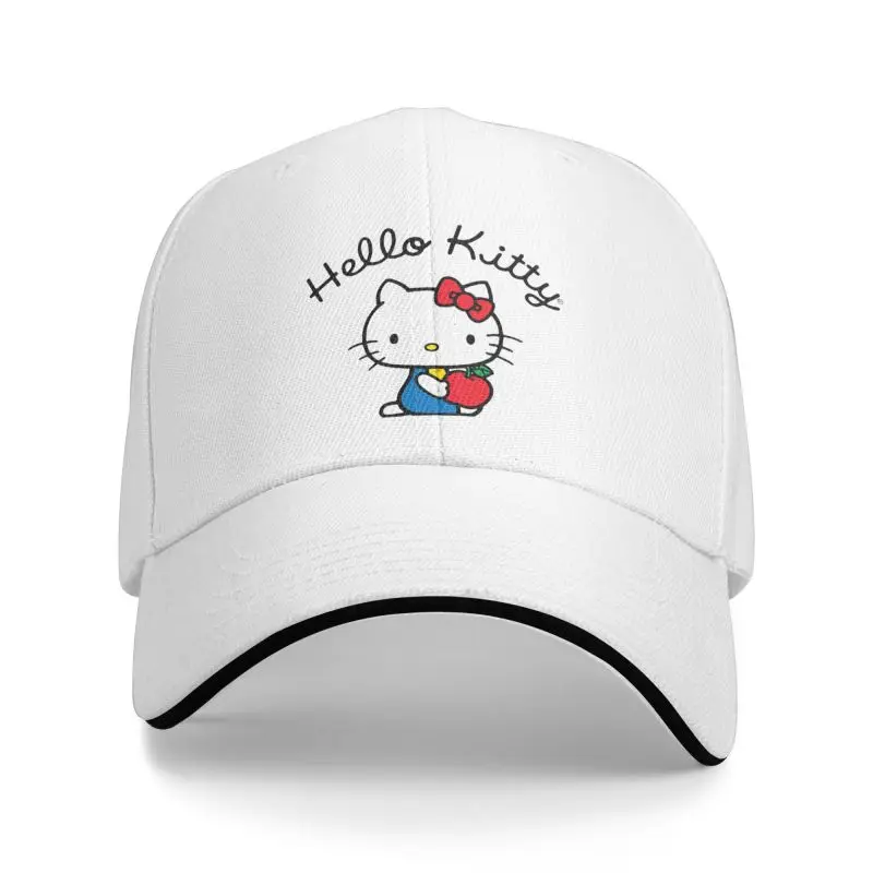 Classic Hello Kitty Anime Manga Baseball Cap for Men Women Custom Adjustable Unisex Dad Hat Hip Hop