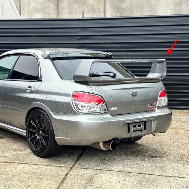 For Subaru Impreza WRX Sti Factory Style ABS Material Car Rear Wing Primer Color Rear Spoiler 2002-2007