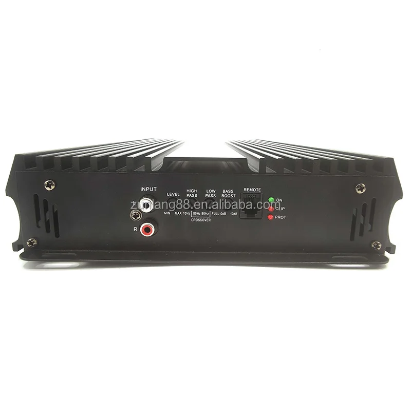 Monoblock Class D Car Amplifier 12V Auto RMS Power with Crossovers Single Channel Subwoofer Amplifier Car Audio Mono Amp