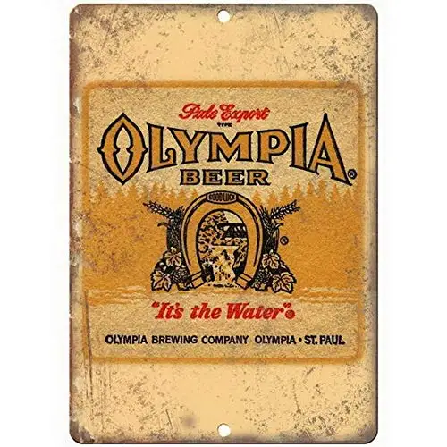 Olympia Beer St. Paul Mn Man Cave Décor Vintage Ad Vintage Metal Tin Signs Beer 8X12 Inches