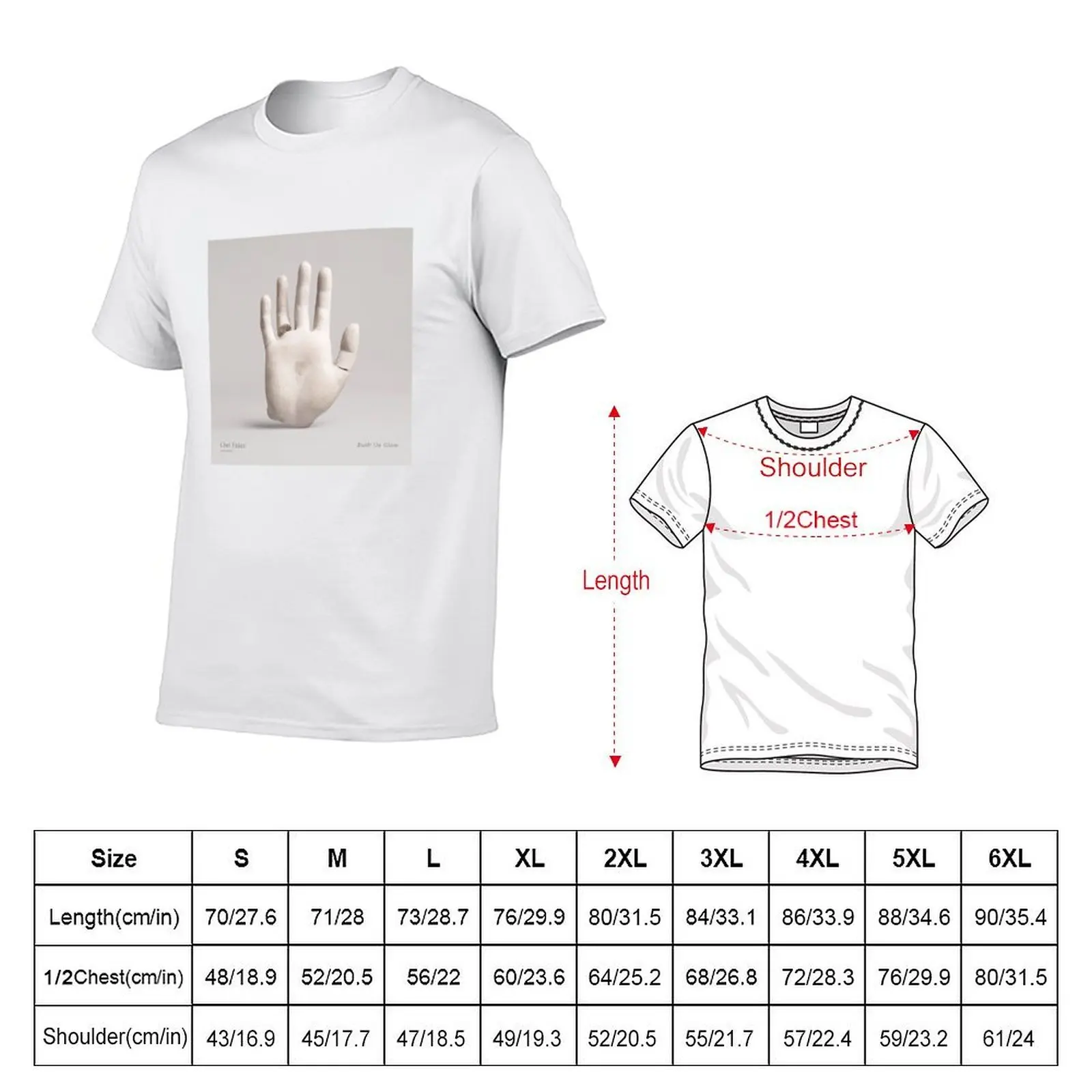 Built On Glass Album Cover T-Shirt oversized funny meme t-shirts t shirts for men cotton