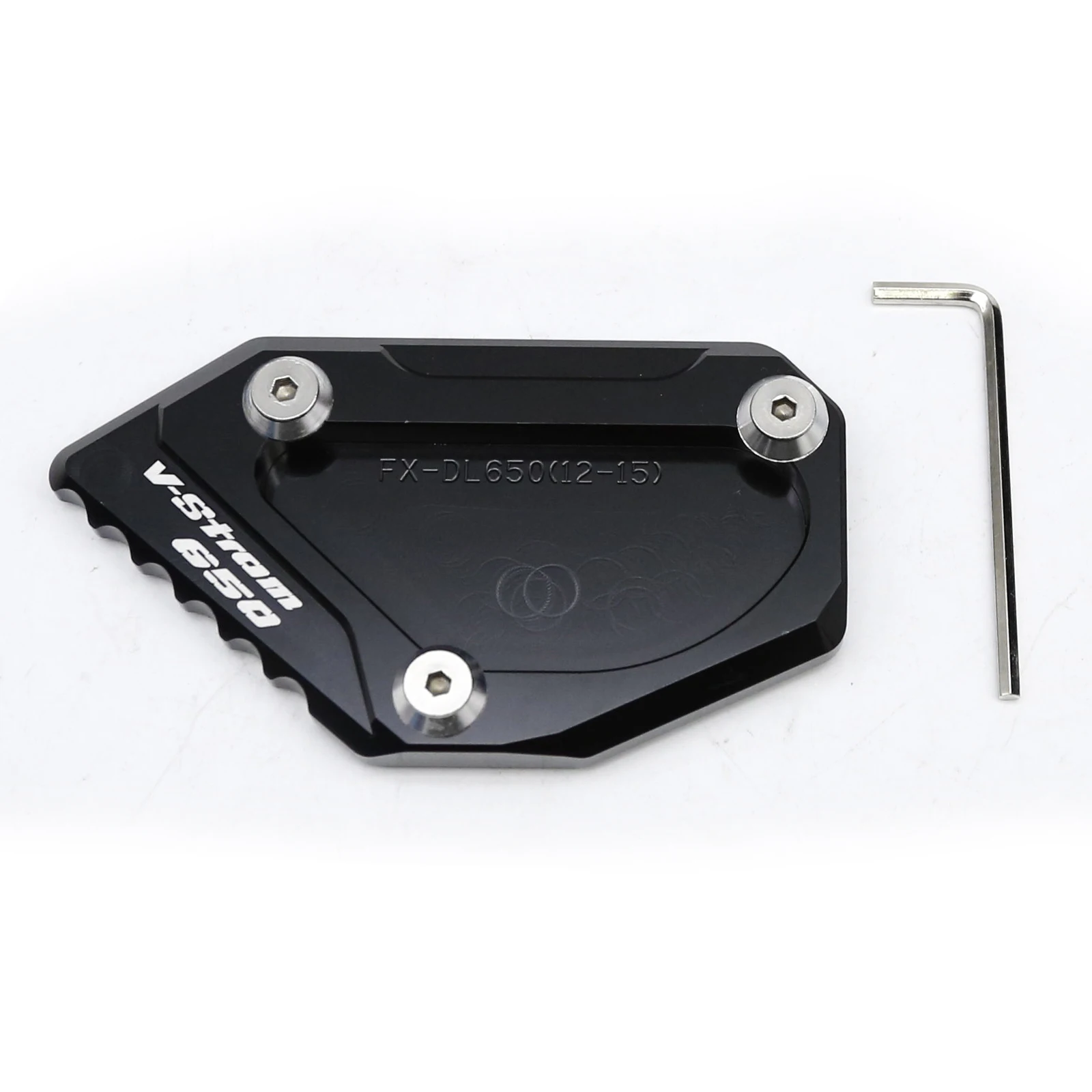 Motorcycle Kickstand Side Stand Extension Enlarger Pad Plate For Suzuki DL650 V-STROM 2012-2019