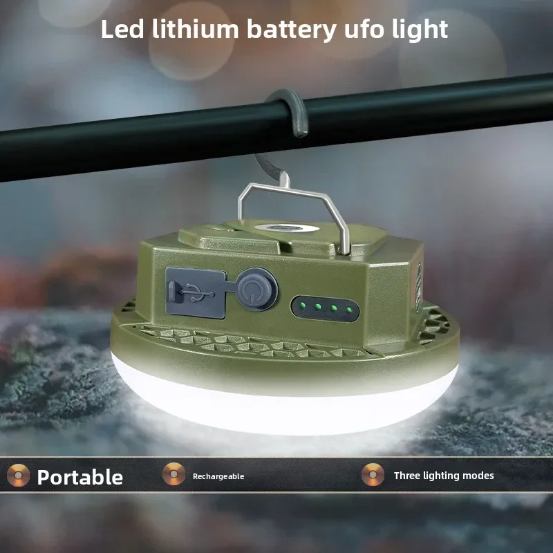 

Portable Tent Light, Working Emergency Light, Rechargeable Glare Camping Light with Magnet LED Portable Flashlight
