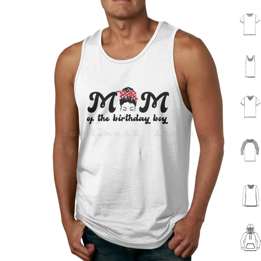 

Mom Of The Birthday Boy Tank Tops Print Cotton Mom Of The Birthday Boy Clown Family Matching Mommy Mother Party