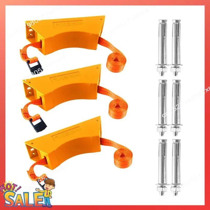 

ABCL Gas Cylinder Storage Solution, Wall Mounted Propane Tank Bracket With Safety Features, 3 Sets
