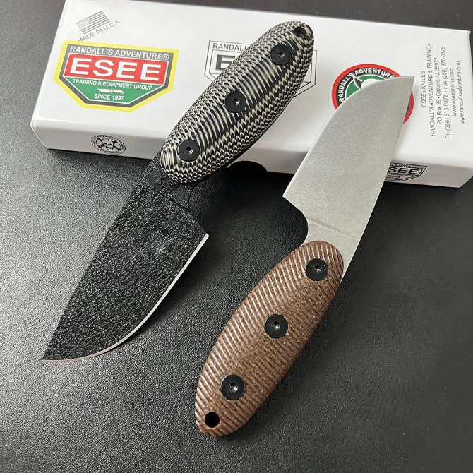 ESEE-SENCILLO A2، سكين خارجي، سكين مستقيم صغير عالي الصلابة، سكين نجاة في البرية للدفاع عن النفس في الهواء الطلق
