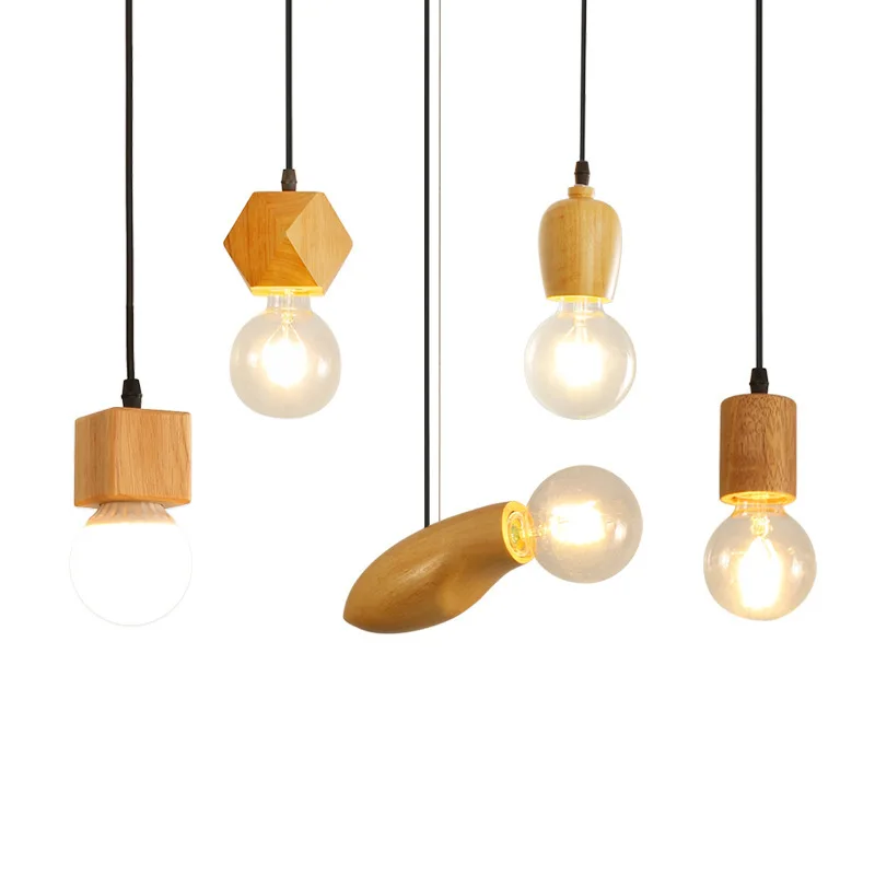 model small wood pendant lamp ,wood chandelier