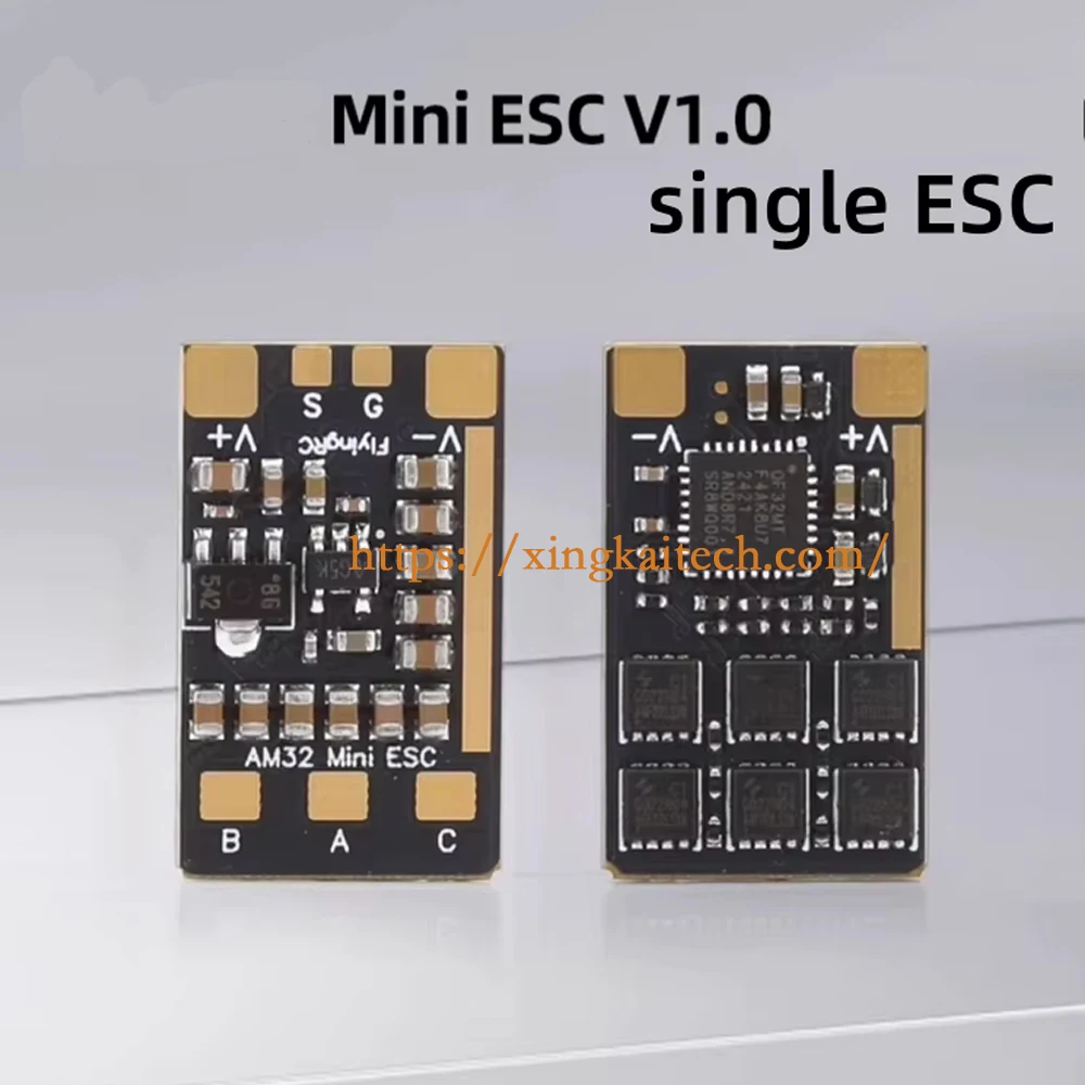 FlyingRC Mini ESC 40A V1 ESC monobloque de 32 bits Compatible con inicio de onda sinusoidal Torque bajo y alto Torque de baja velocidad