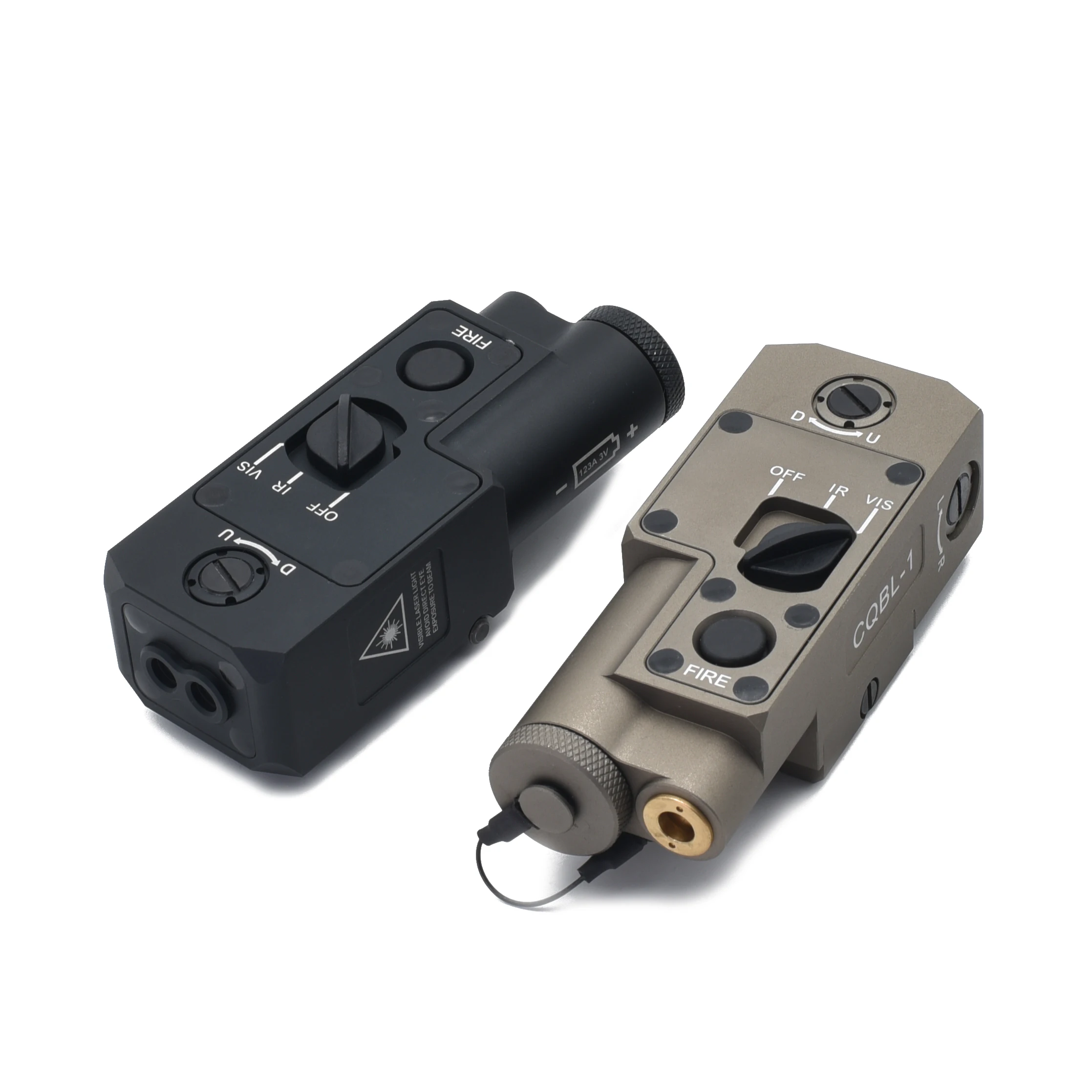 Metal CQBL-1 Red Green Laser Weapon Aiming Indicator Infrared Tactical CQBL With IR Tactical Button Switch For 20MM Rail