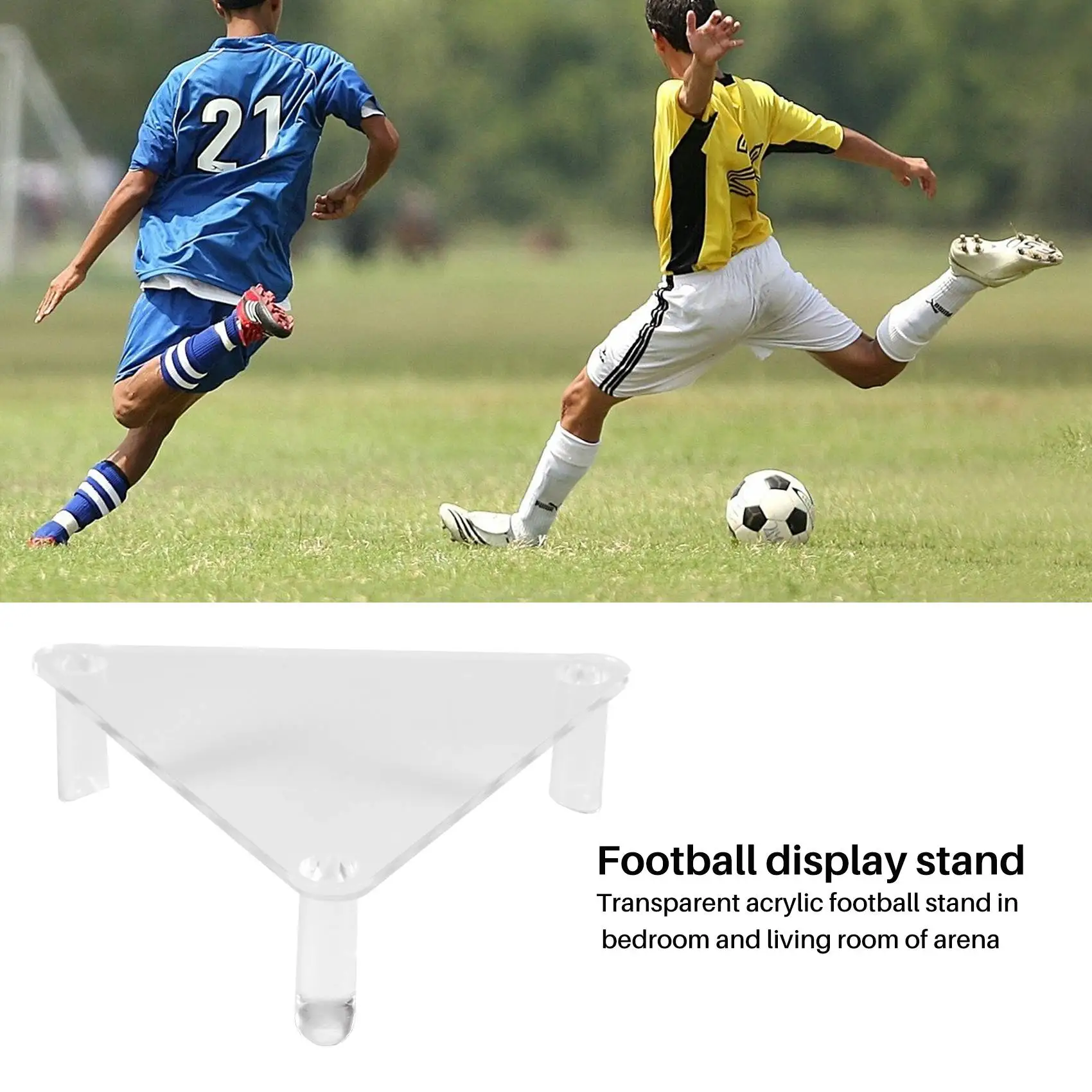 A64T-Acrylic Ball Stand - Menampung Bola Sepak, Bola Basket, Bola Voli Atau Bola Sepak - Display Stand Atau Holder