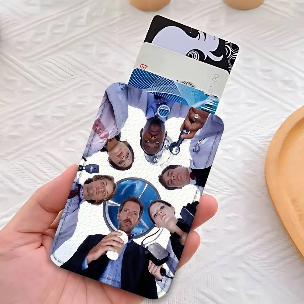 حافظة بطاقات من الجلد الصناعي الفاخر من تي في إتش-هاوزز إم دي للاستخدام اليومي مع مشبك معدني وتصميم قابل للتخصيص