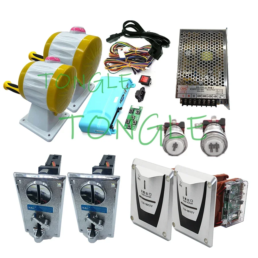 Arcade English Version Fishing Games, Full Kit PCB with Cable Coin Acceptor, 1-2 Players Fish Hunter for Simulation Game Machine