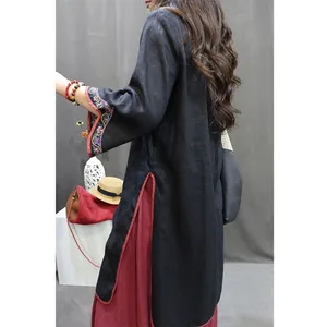 7 principais vendas saia linho bordada - №4