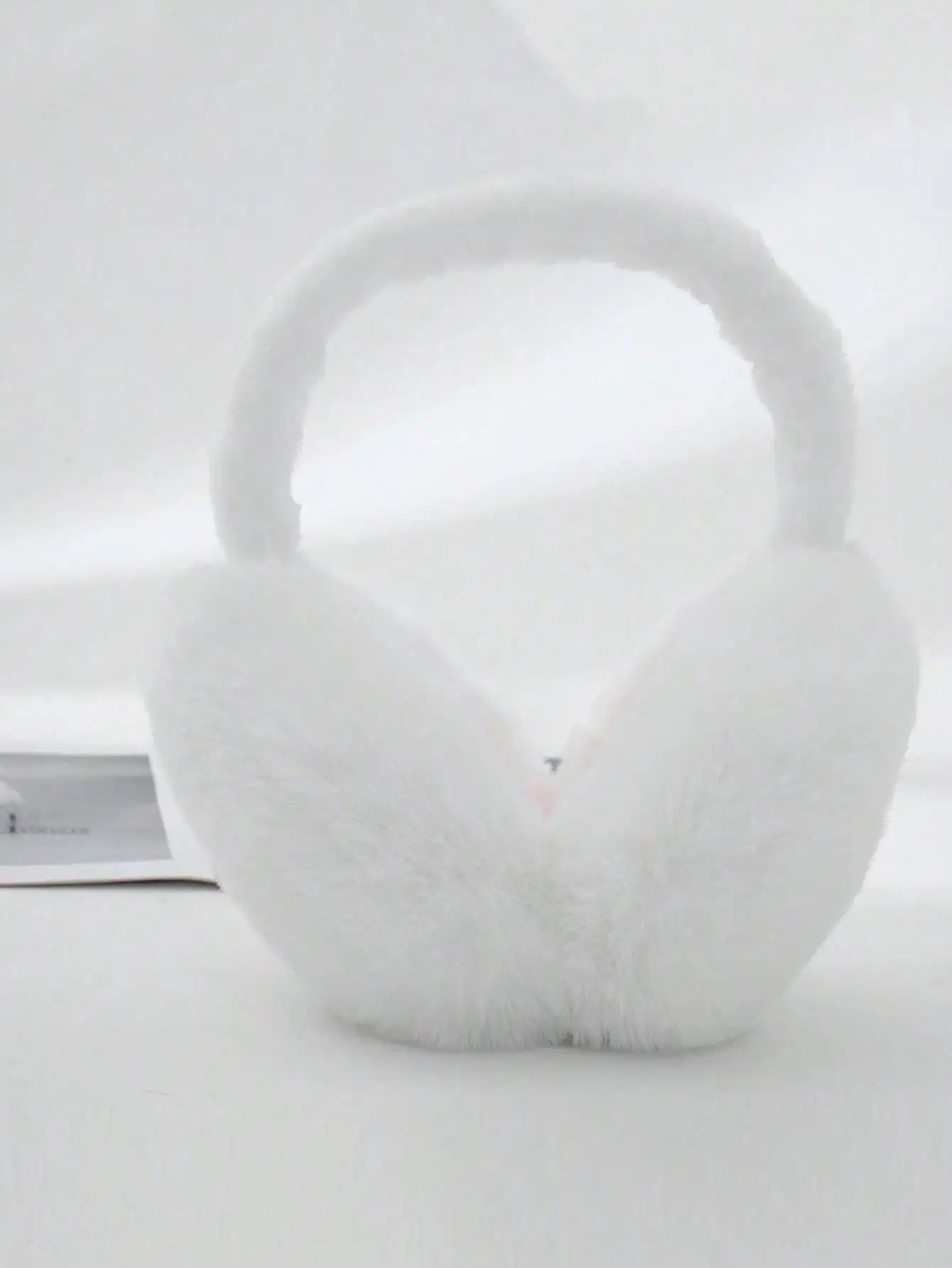 1PC pieghevole: morbidi e caldi paraorecchie bianchi – Soffici scaldaore per uomo e donna