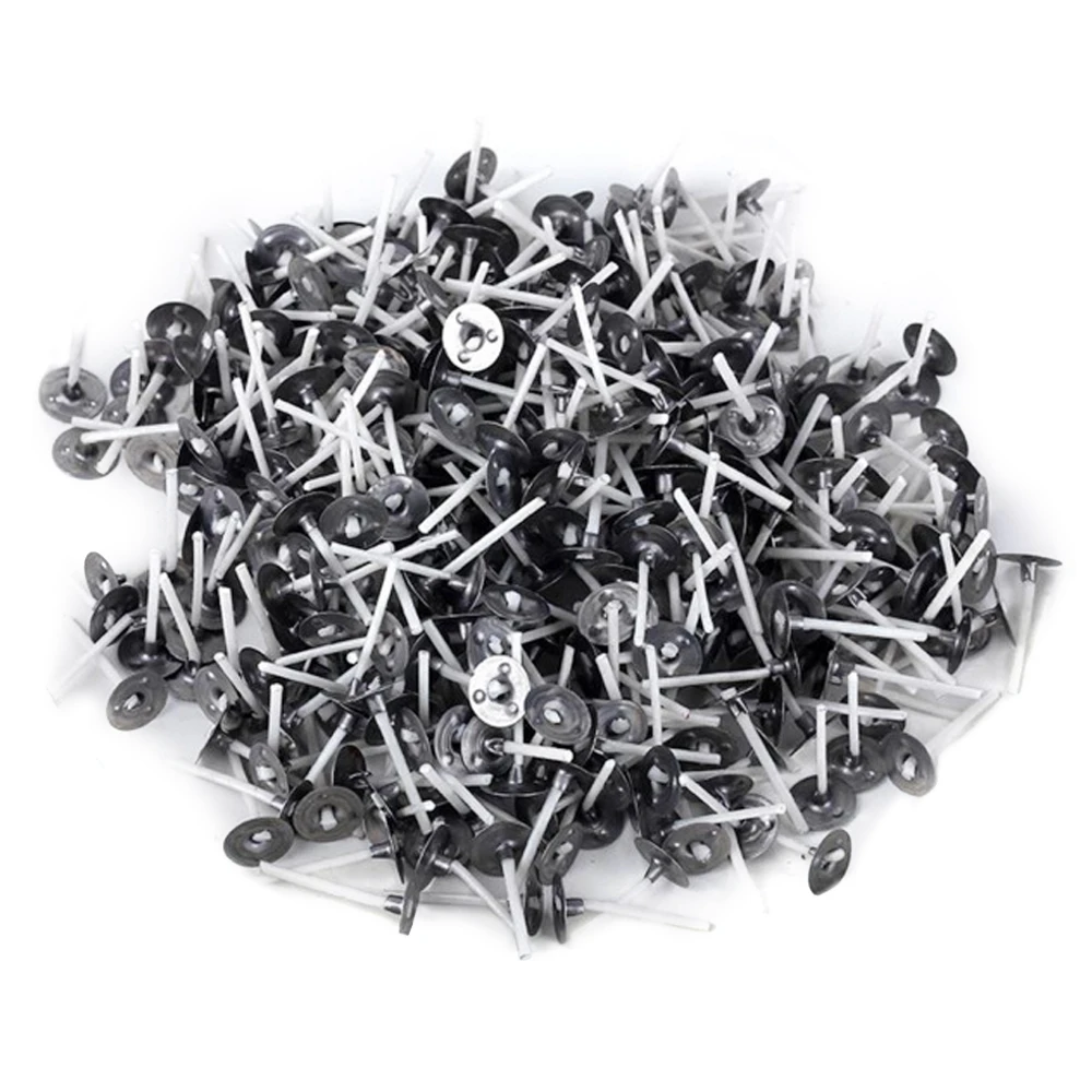Smokeless 100Pcs Birthday Tabs Mold Candle Making Party Supplies Candles Wick Home Decor Candle Sustainer