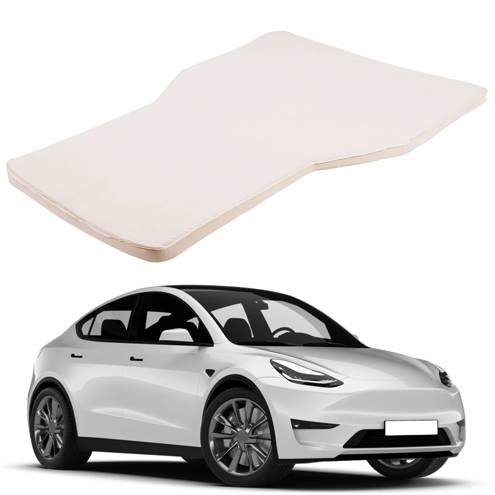 

Надувной матрас для кемпинга для Tesla Model Y с насосом, утолщенный коврик для багажника внедорожника, грузоподъемность 200 кг, толщина 6 см, для смены смен/дневного сна