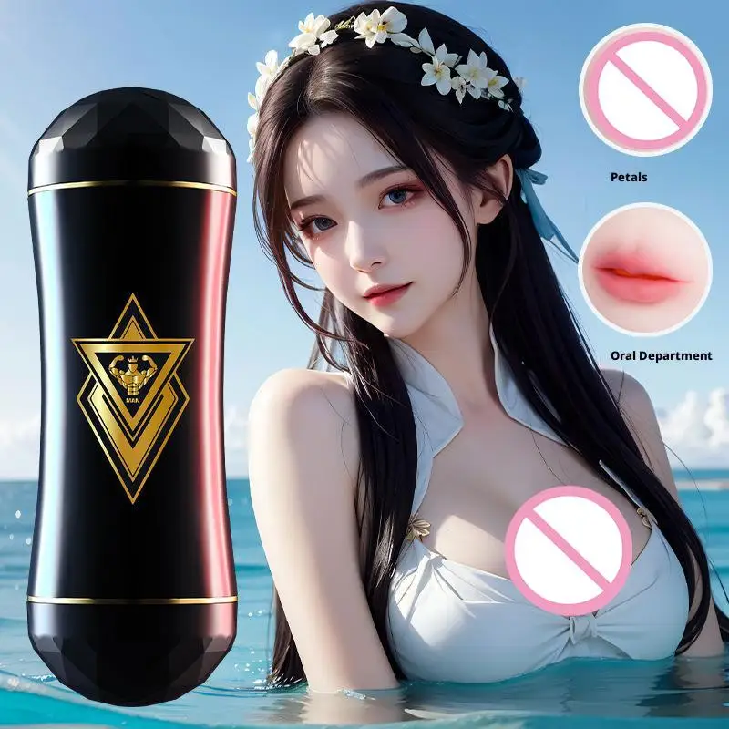 ذكر الاستمناء الحقيقي الفم TPE لينة ضيق كس المثيرة القضيب مدلك جيب اللسان آلة جهاز استمناء الجنس لعب للرجال #2