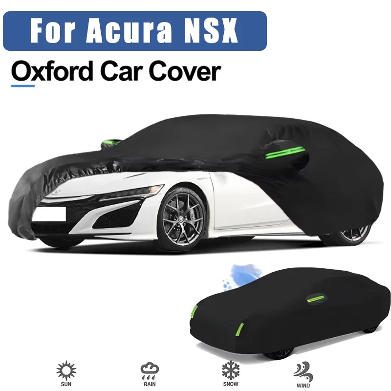 For Acura NSX Oxford Cloth Full Car Cover Outdoor Waterproof Dustproof Anti UV Sun Snow Protection Exterior Accessories