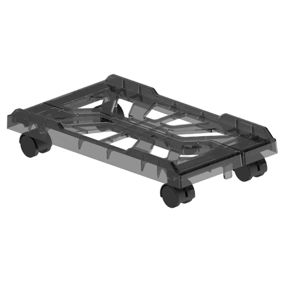 

Adjustable Mobile Computer Tower Stand with 4 Caster Wheels Ventilation Under Desk CPU Holder Locking Heat Dissipation