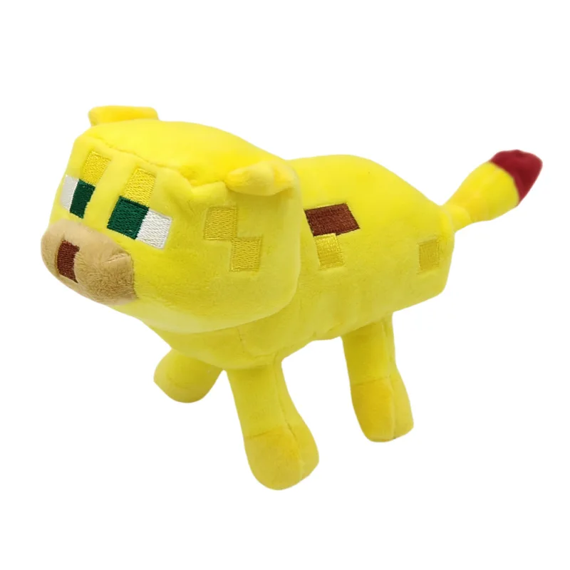 Ocelot Plush Toys 24cm Yellow Game MC Ocelot Cat Plush Toy Doll Soft Stuffed Animals Toys Brinquedos for Children Kids Gifts