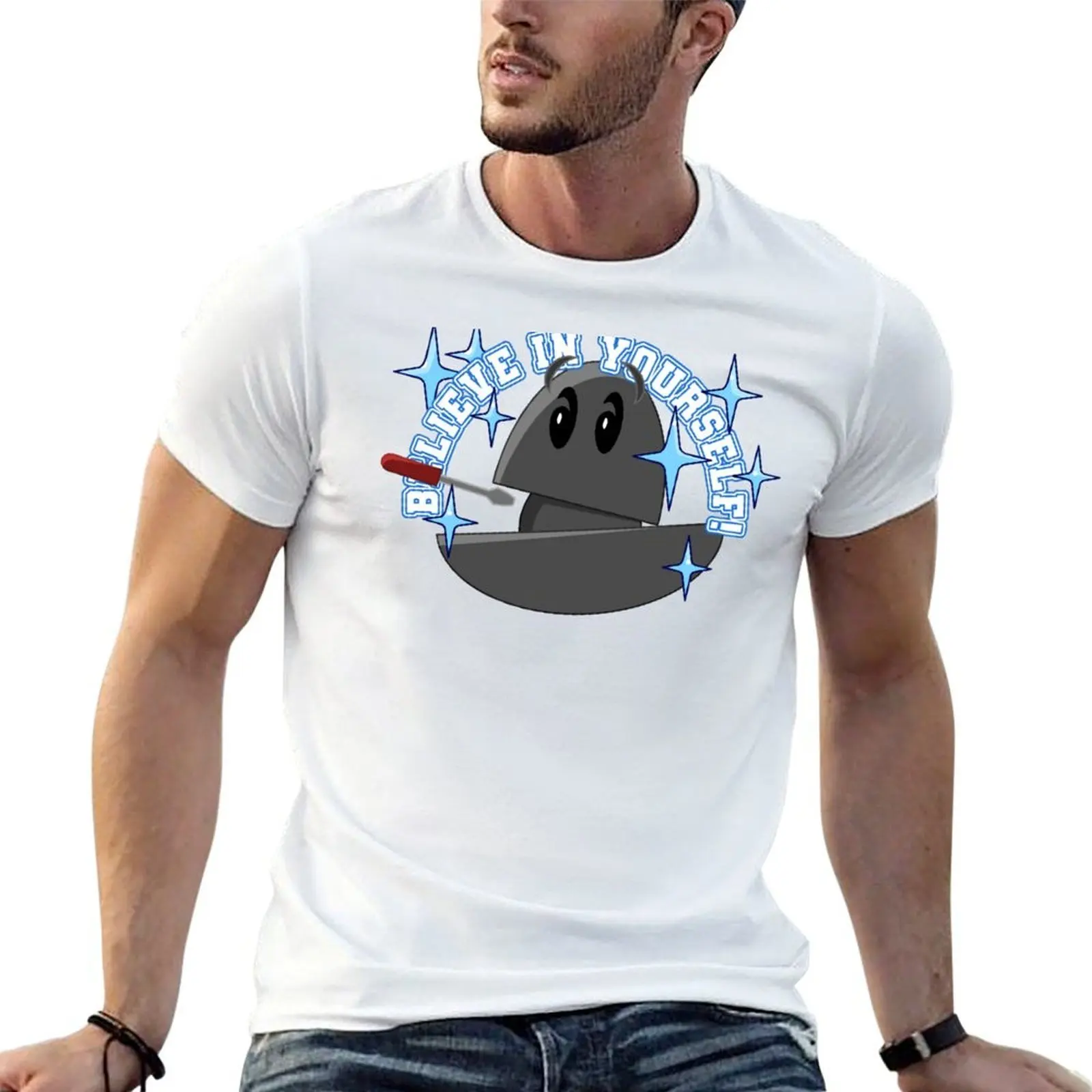 The Demon Core Says: Believe In Yourself! T-Shirt graphic t shirts for man t shirt man plain t shirt man luxury T-shirt