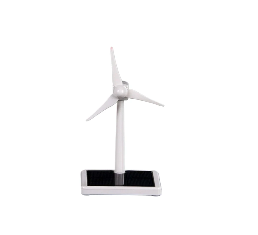Windmill small invention wind turbine model with battery USB charging creative science and technology ornaments gift