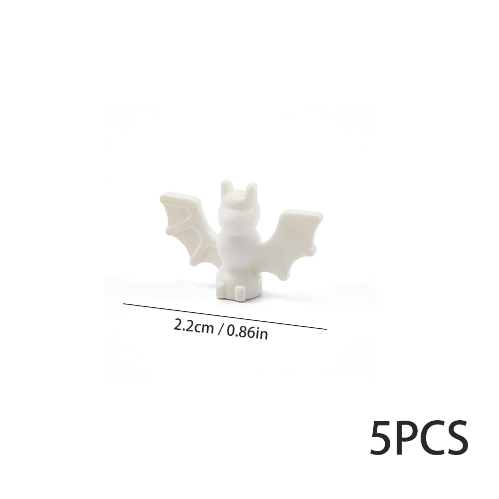 5 STKS Dier Vleermuis Bouwsteen Vogel type Vampier DIY Bouwstenen kind Verjaardagscadeautjes decoratie bouwstenen speelgoed