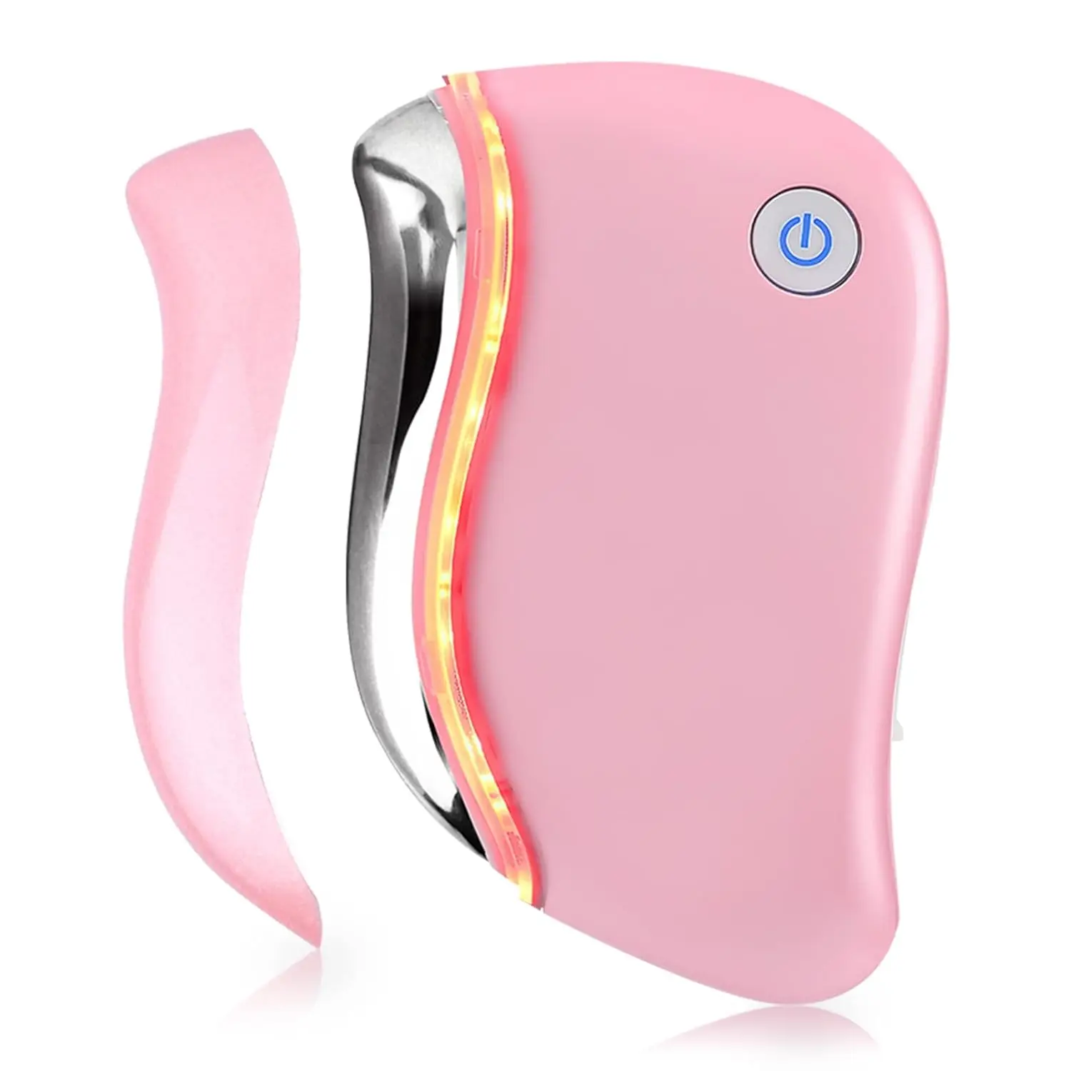 

Электрический массажер Гуаша 4-в-1 для лица: омоложение, контурирование, подтяжка и активация кожи