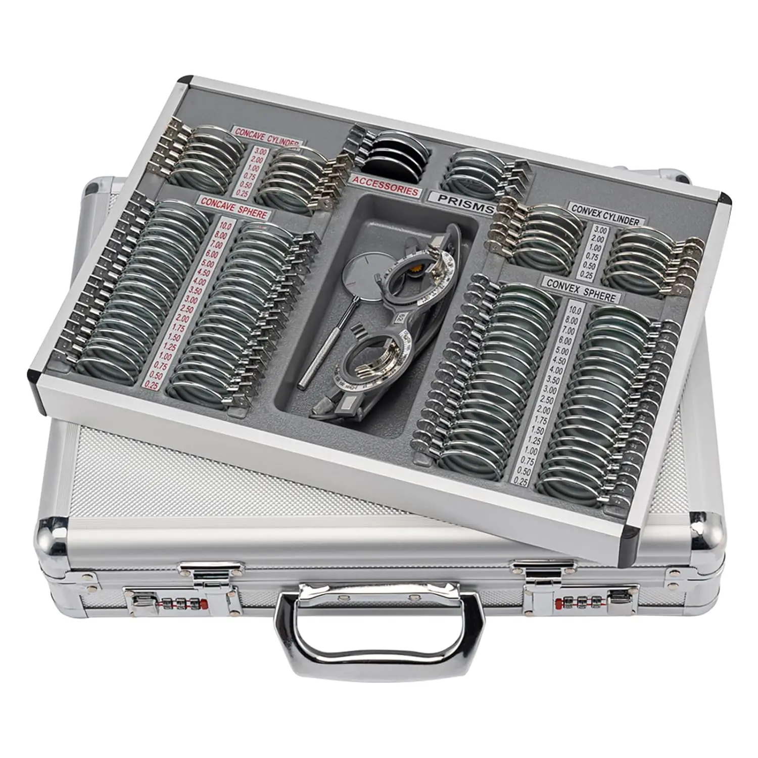 104 Lens Set Optometry Equipment Optical Trial Lens Set Case Free Trial Frame JS-104