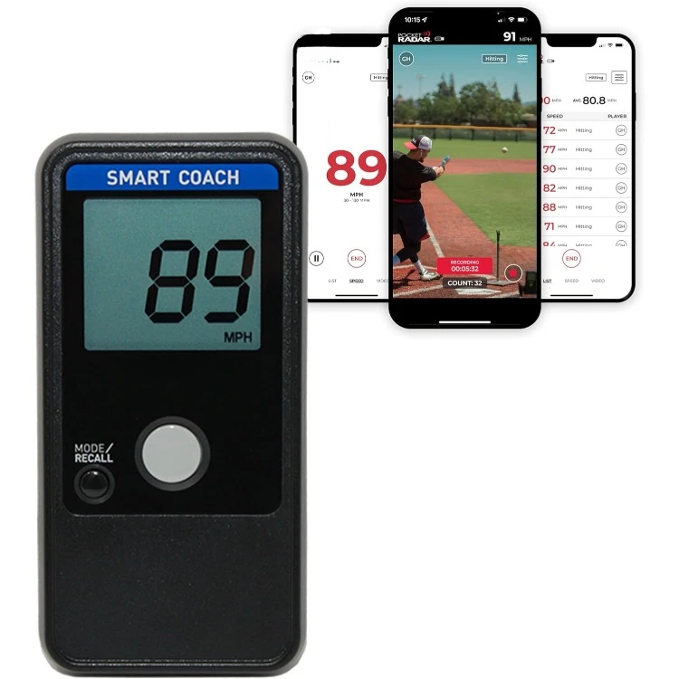 Smart Coach Speed Gun for Baseball, Hockey, Softball - Accurate Pitching & Sports Speed Measurement