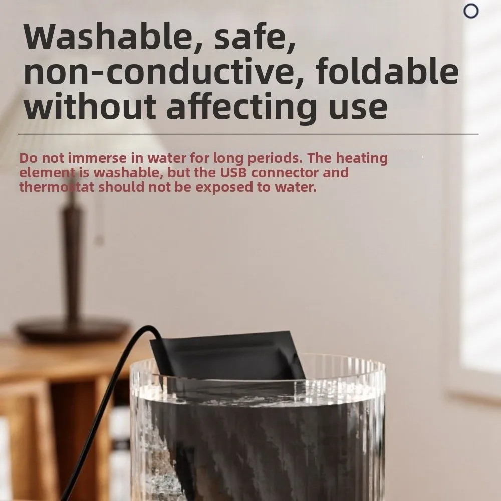 Waterproof USB Reptile Heating Pad Temperature Control Electric Pet Electric Blanket Timing Function Rapid Heating