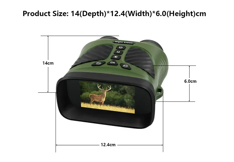 DT39 Binocular Infrared digital night device 10X Optical Magnification 8X Digital Zoom HD 3inch LCD display for camping Hunting