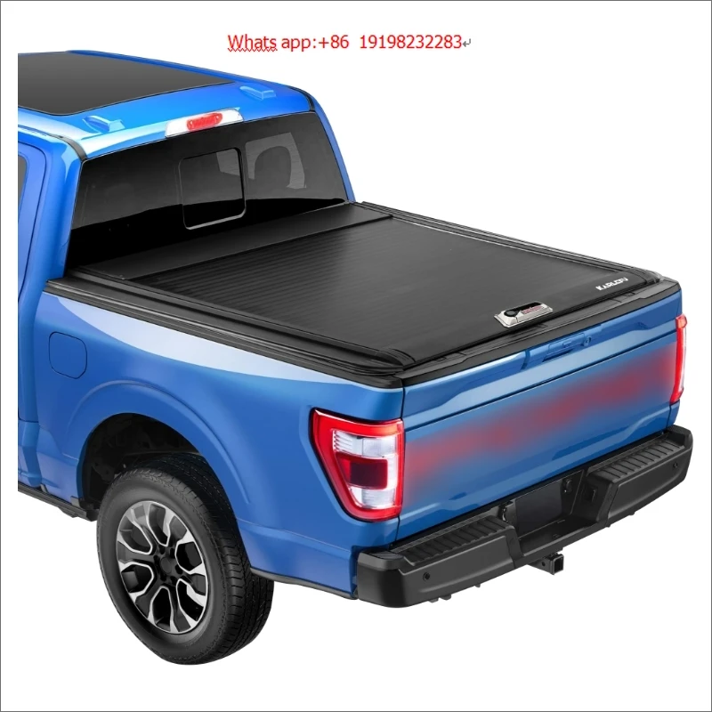 

Свернутый чехол Tonneau из алюминиевого сплава F150 Raptor для полноразмерной грузовика, водонепроницаемый и функция блокировки