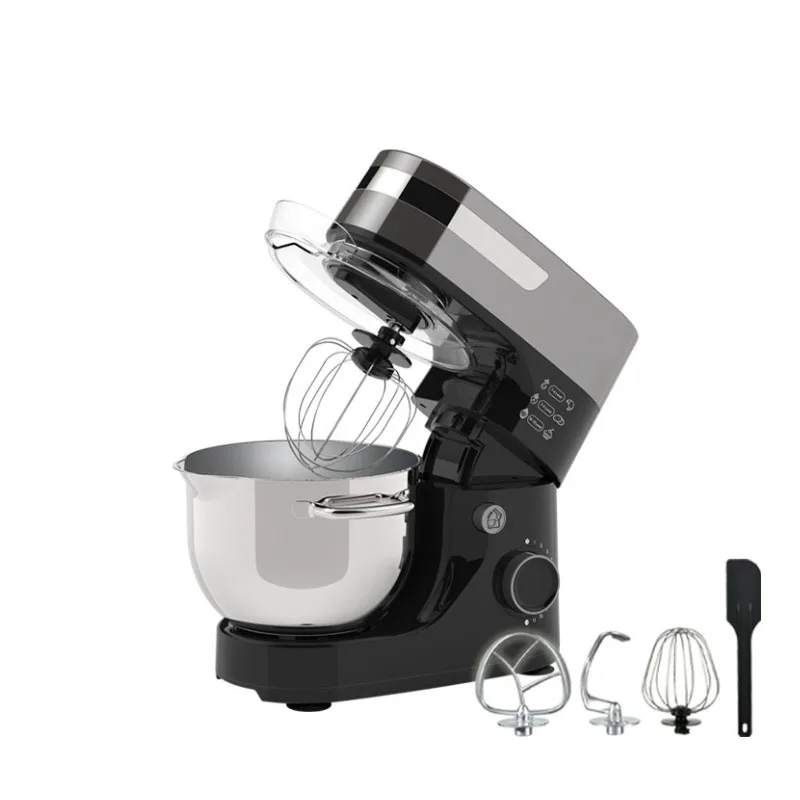 Stand Mixer Stainless Steel Bowl 12-speed  Kneader Bread  Cream Egg Kitchen Food Blender Whisk Cake Dough Maker