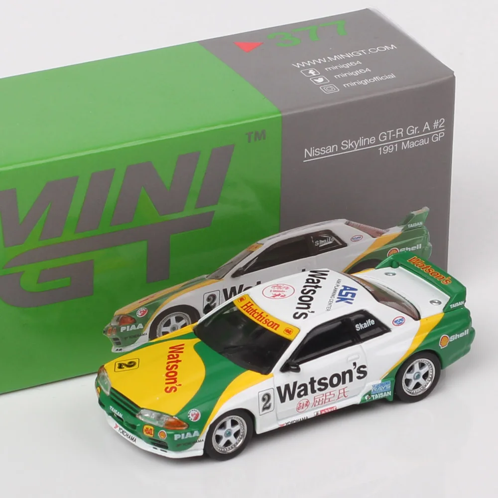 Minigt 1/64 escala nissan skyline gtr racing z defender 90 honda civic cadillac v datsun 510 captador diecast modelo de carro brinquedo