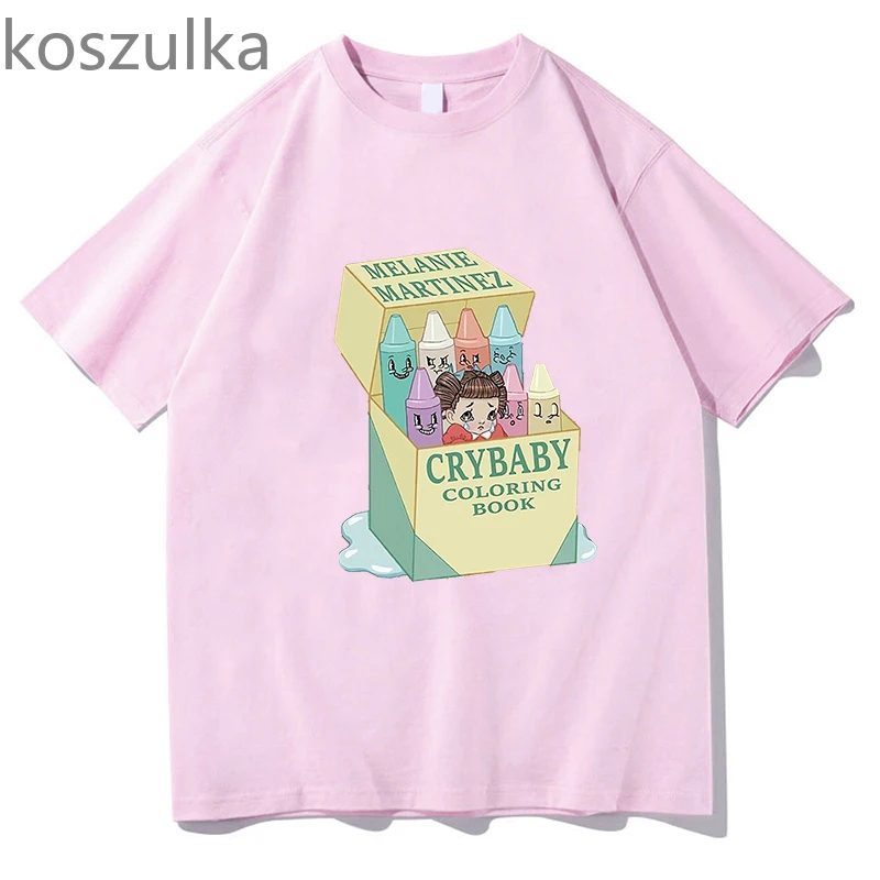 Melanie Martinez CryBaby T Shirt Men Women Letter Print Clothes Hip Hop Cotton Short Sleeve Streetwear Fashion Tees Streetwear