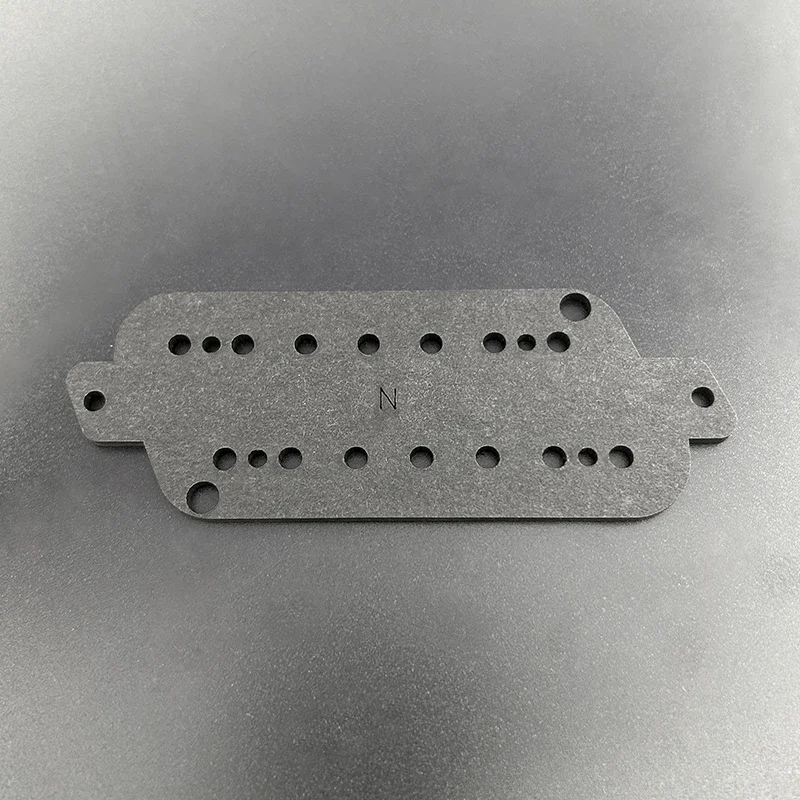 4Pcs Fan Fret Pickup Fiber Baseplate for 7 Strings Pickup N-9.62/B-10.4 Incline 24 Degree Black