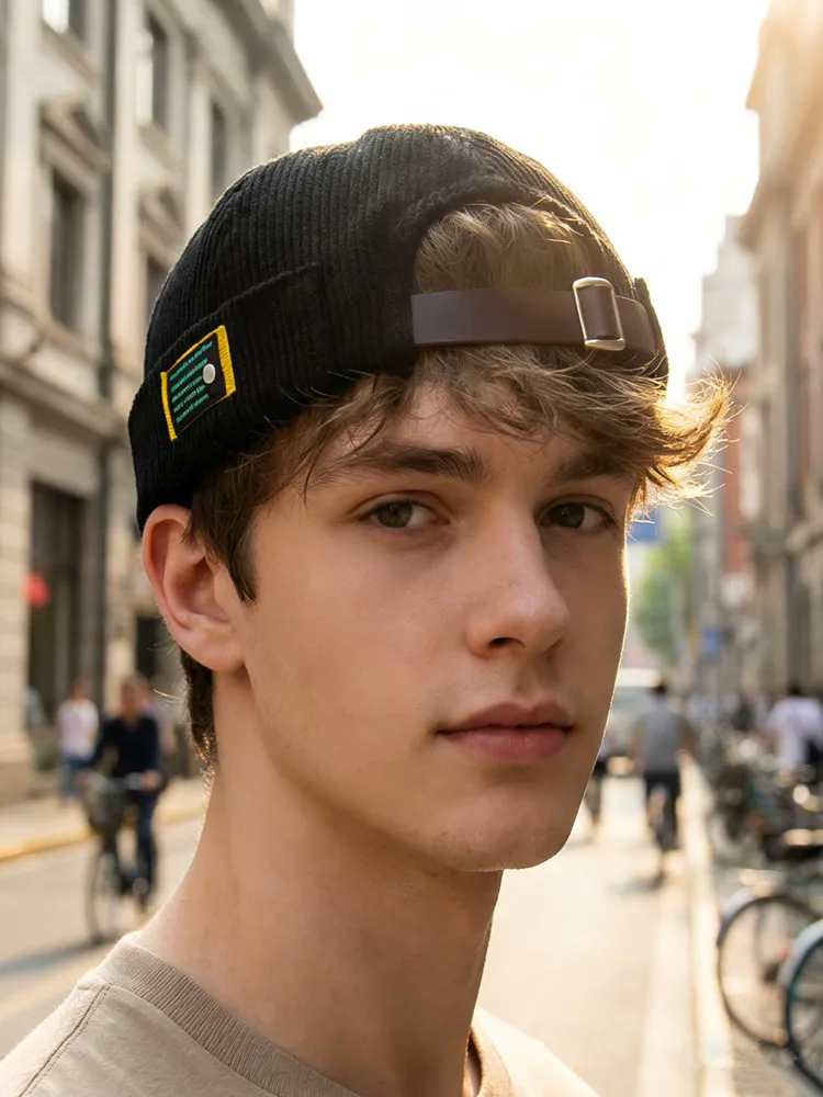 Core Style: Corduroy Label Hat for Spring, Autumn & Winter -