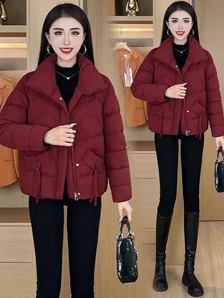 

Зимнее утепленное хлопковое пальто для женщин, модное корейское свободное пальто, маленький размер, хлопковое пальто для онлайн-продаж