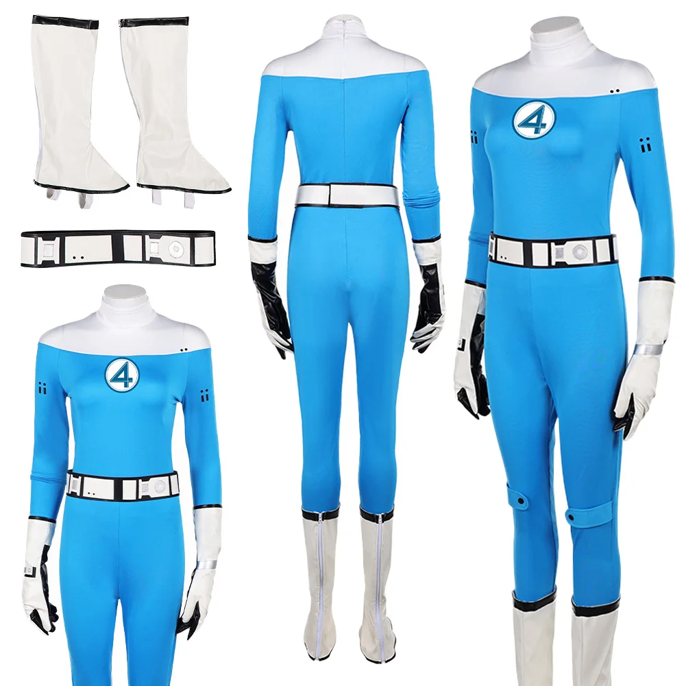 

Fantasia Susan Storm Cosplay Battle Suits 2025 Movie 4 Pieces Fantastic Disfraz Costume Women Halloween Carnival Party Outfits