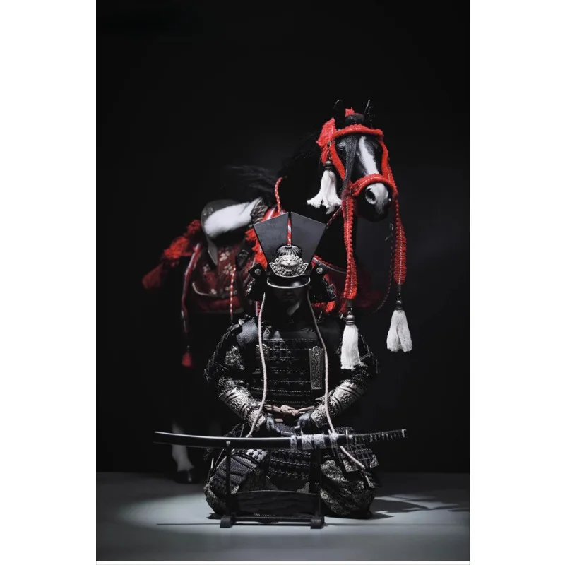 JXK 1/6 Japanese-style Harness Saddlery Simulation Retro Full Set Assembly Accessory for Toys Horse Model Collocation