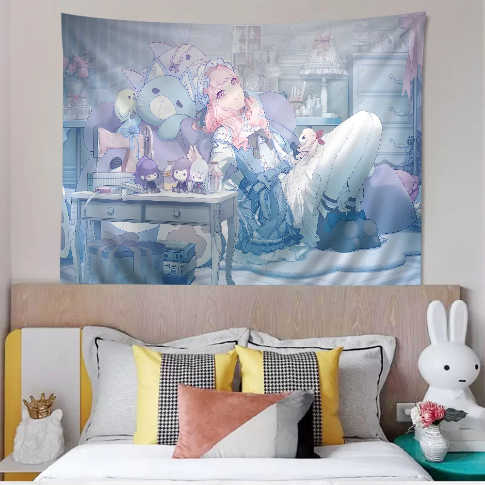 Project Sekai Cartoon Tapestry for Living Room Home Dorm Decor INS Home Decor