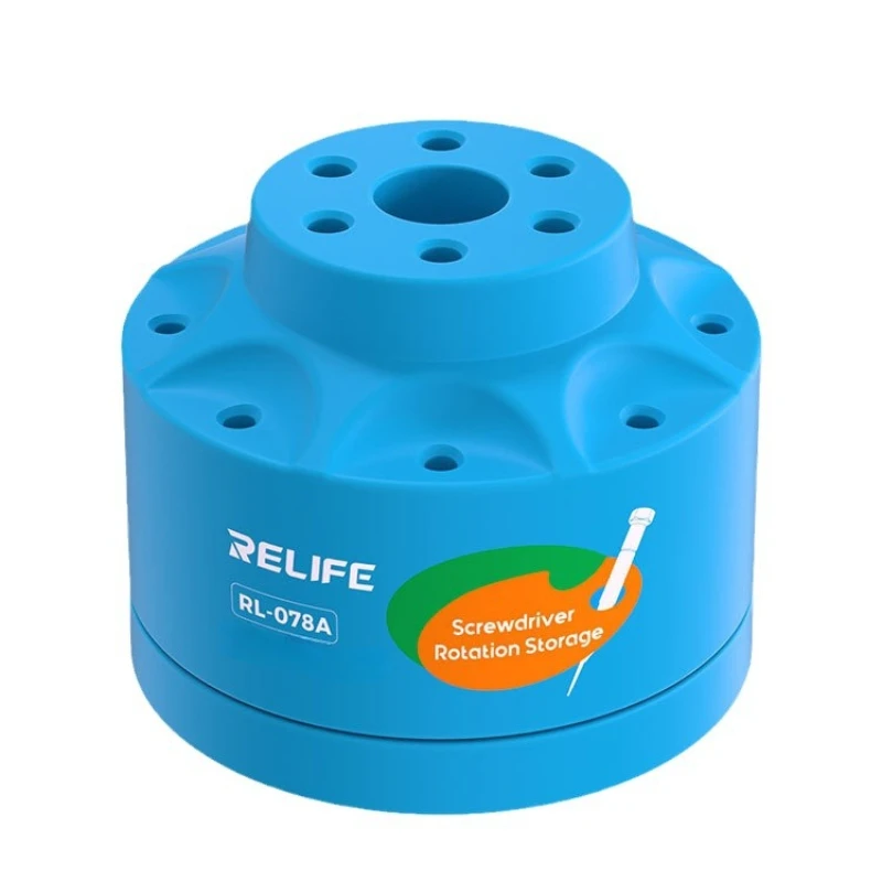 RL-078A Rotating Screwdriver Storage Stand – Magnetic Organizer Rack for Phone Repair Tools, 360° Swivel Holder
